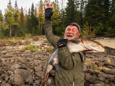 Завершили сезон рыбалкой на трофейного тайменя в реках Станового хребта!